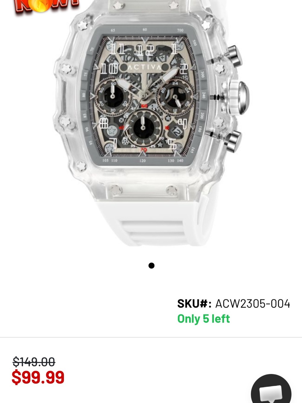 Invicta (ACTIVA) FURY X CHRONOGRAPH WATCH🔥 reg $149
